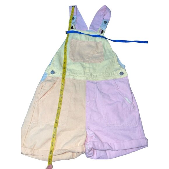 COTTON ON KIDS Girls 13-14 Ginnie Slouch Shortall Colorblock Pastel Denim $49.99 - Picture 8 of 15